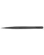 Excelta SS-S Style Swiss Tweezer With Straight Fine Point Tip, 5.5"