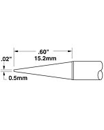Metcal STTC-043 STTC 600 Series Sharp Conical Cartridge Solder Tip for MX Series Systems