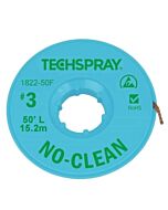 Techspray 1822-50F No-Clean Desoldering Braid, .075", 50' Green ESD Spool