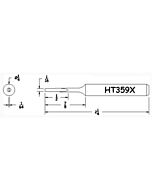 Hexacon HT359X Turned-Down Semi-Chisel Soldering Tip, 1/4"