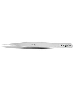 Excelta 0-SA Neverust Tweezers With Straight Tips, 3 Star, 4-3/4"