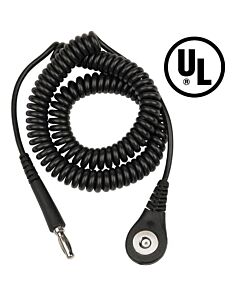 Desco 09180 Single Conductor Coil Cord For MagSnap Wrist Straps