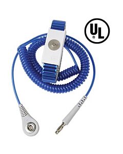 Desco 19907 MagSnap 360 Coil Cord, Dual-Wire, 12', Blue