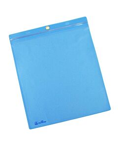 Menda 34453 Zip Top ESD Ticket Holder With Grommet Clear Front Zippered Viewing Area