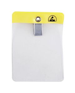 Menda 35010 ESD Badge Holder, Clip-On, Vertical, 2-3/8" x 3"
