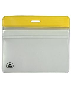 Menda 35017 ESD Badge Holder Zipper Horizontal, 3.375" x 2.375"