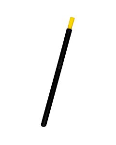 Menda 35697 Dissipative Nylon Brush with Round Handle & Yellow Bristles, 6" Long