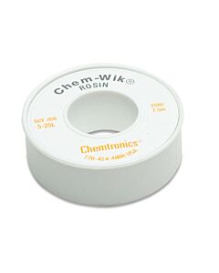 Chemtronics 5-25L Chem-Wik Rosin Desoldering Braid 25' YELLOW