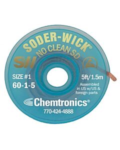 Chemtronics 60-1-5 Soder-Wick No-Clean Desoldering Braid