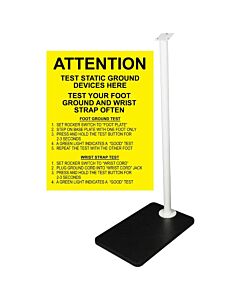 Desco 98254 Floor Stand for Footwear Combo Tester