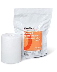 MicroCare EPXWR Uncured Epoxy Cleaner Pre-Saturated Wipes Refill, 5 x 8", 100 per Bag