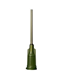 Jensen Global JG14-1.0 Standard 14 Gauge Dispensing Needle with Olive Luer Lock Hub, .069" I.D .083" O.D 1" Long, 1000 Bag