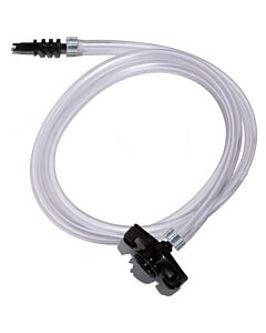 Jensen Global JG30A-X6 Standard Black Barbed Syringe Adapter with 1/4" tubing, 30/50CC