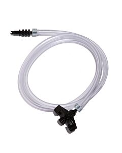 Jensen Global JG3A-X Standard Black Barbed Syringe Adapter with 1/4" tubing, 3' Long, 3CC 