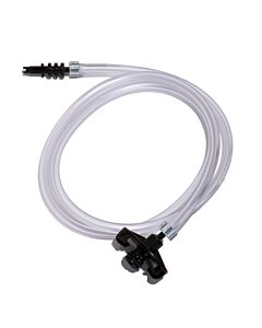 Jensen Global JG5A-X Standard Black Barbed Syringe Adapter with 1/4" tubing, 3' Long, 5CC