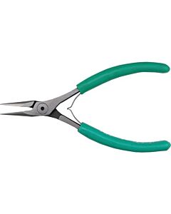Swanstrom LX4 ESD-Safe Submini Needle Nose Plier with Serrated Jaw, 4.50"
