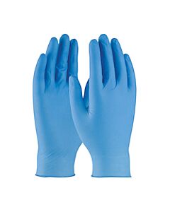 PIP 4BQF09S Disposable Nitrile Glove, 9" 4mil Blue Powder Free, 100/Box