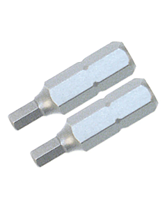 Wiha 71971 Security Hex Insert Bit, 3/32" x 25mm, 2/Pk