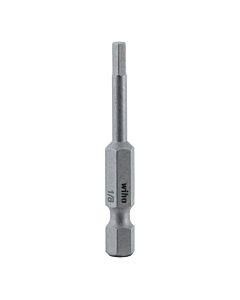 Wiha 74313 Hex Head Power Bit, 1/8" x 50mm